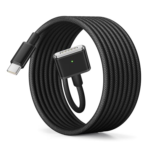 Elebase USB C to Mag-Safe 3 Charging Cable 6.6FT/2M,140W USBC to Magnetic 3 Charger Cord,PD Fast Mag 3 Safe for MacBook Pro(16
