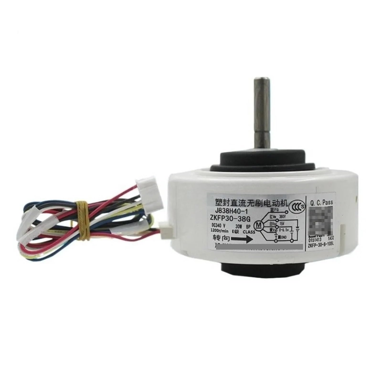 CHFOUGNE Air Conditioner Indoor Unit DC Fan Motor ZKFP30-38G J118H40-1 Conditioning Parts