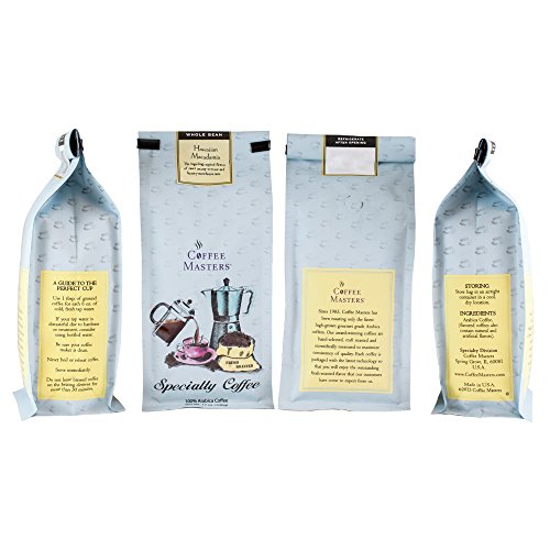 Coffee Masters Café en Grano Maui Macadamia 12 oz 4 Pack miniatura 5