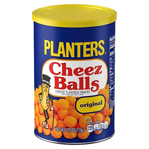 Planters Original Cheez Balls Cheese Flavored Snacks, 2.75 Ounce (Pack of 12)