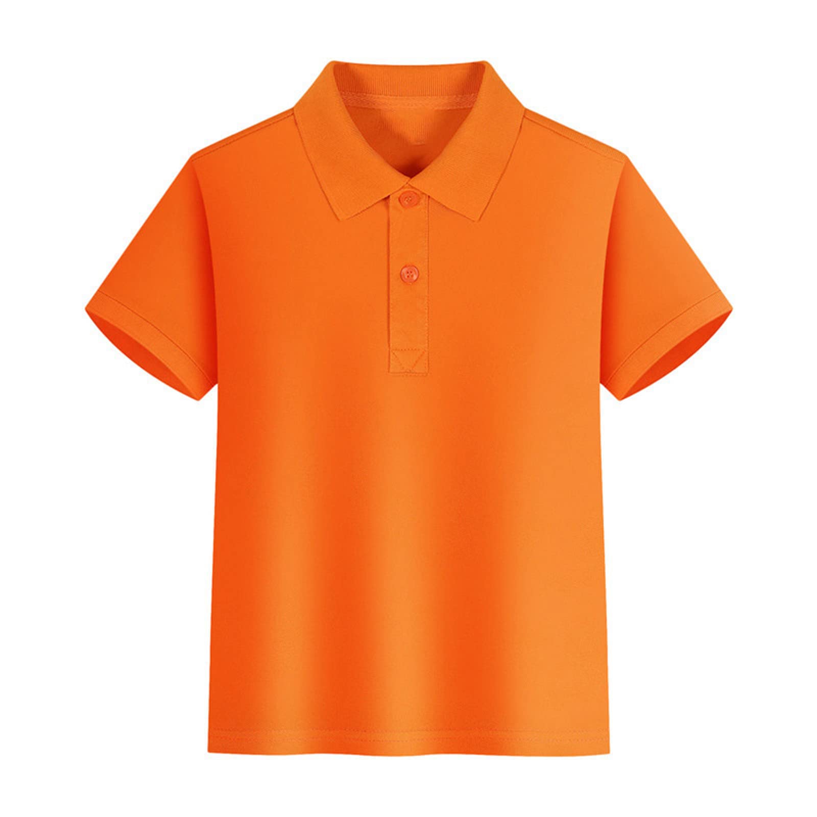 T-shirts pour enfants - T-shirt à manches longues en coton - Chemise boutonnée - Manches courtes - Plage hawaïenne - Décontracté - Solide
