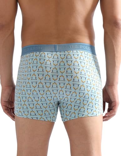 Image of U.S. Polo ASSN. Men PT005 Cotton Modal Printed Premium Underwear Trunks -Pack of 1