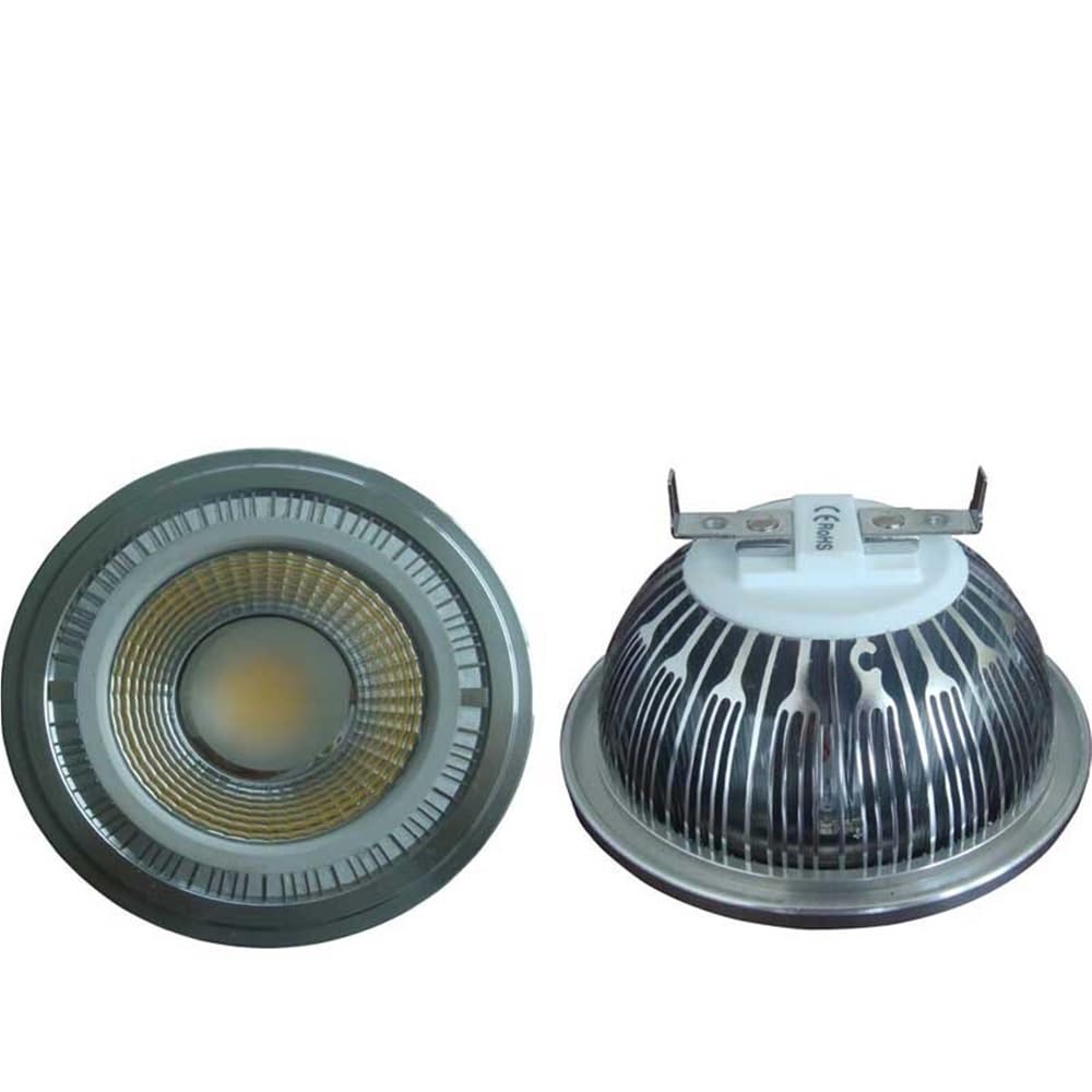 HHF Home Lighting, Pack of 5, ES111 LED COB Spotlight 9W GU10/G53 AC85-265V AR111 LED Spotlight COB Lamps(Natural White,G53 9W)