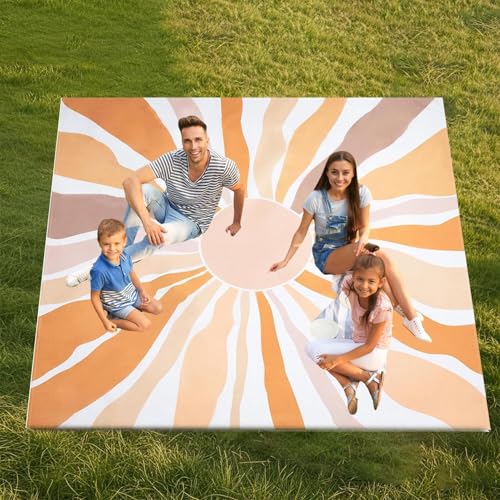 Manta de playa anti-arena plegable de 210x200 cm para olvidarte de la humedad en el jardín 4