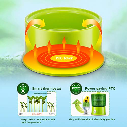 image for oceansEdge11 DIY Bean Sprout Maker Thermostats Green Vegetable Seedlin