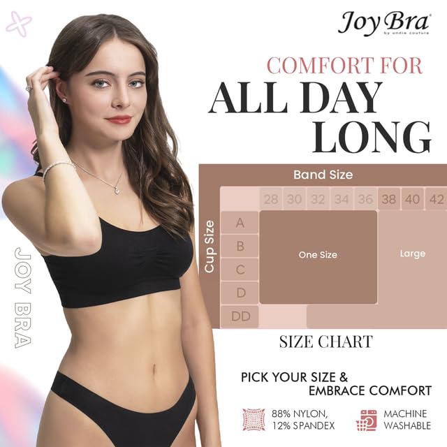 Image of Scoopneck Seamless Bras for Women | Wireless Full Coverage Push Up Womens Sports Bra | One Size /Large