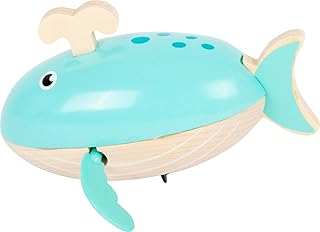 small foot Wind-up Whale Wooden Water Toy for Children from 24 Months 11659