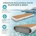 AIRMAT FACTORY Inflatable Gangway for Boats and Yachts, Durable, Quick - Inflating, Non-Slip Surface, Portable Inflatable Floating Dock Ramp, Easy Setup for Marine Use