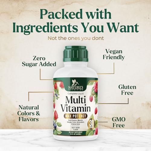 Nature's Nutrition Sugar-Free Liquid Multivitamin