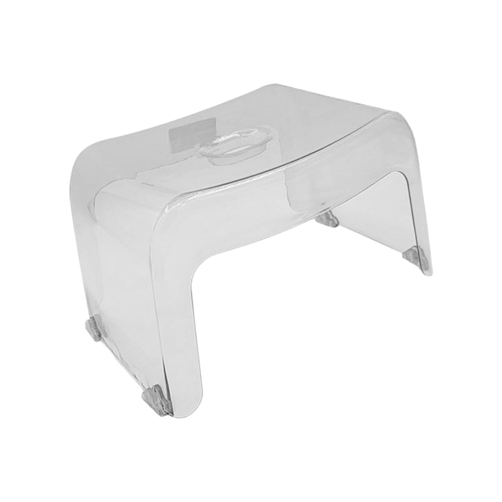 ATORSE™ Shoe Changing Stool Shower Bench Bath Stool for Bathroom Bedside Living Room Clear-image-5