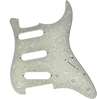 Vista 25 de KAISH - Golpeador de 11 agujeros ST/Estilo Strat SSS para Stratocaster/Strat Oro Perla de EE. UU./México