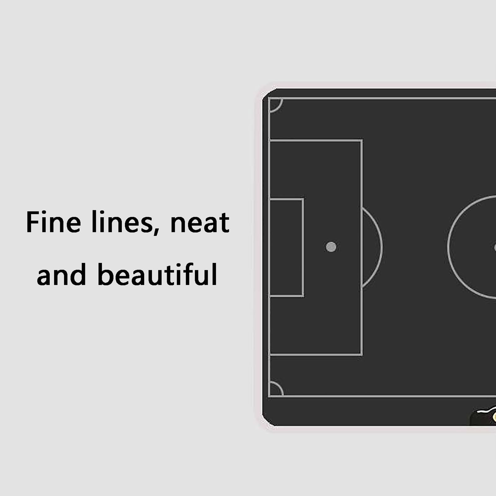 Lavagna tattica da calcio portatile, Lavagna tattica elettronica for sport a 7 palline con blocco cancellazione one-touch 2 pz(Tennis)