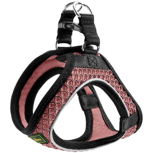 Hunter Hundegeschirr Hilo Comfort, Farbe: Altrosa, Easy Step-In Geschirr für kleine bis mittlere Hunde, mit Netzmaterial, reflektierende Elemente, angenehm leicht, modernes Design, Größe: S