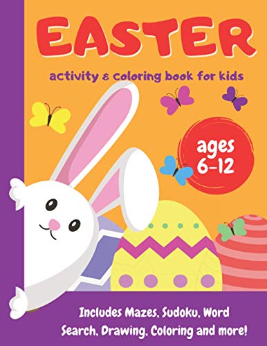 Easter Activity and Coloring Book for kids | ages 6-12: Includes Mazes, Sudoku, Word Search, Drawing, Coloring and more! image 3