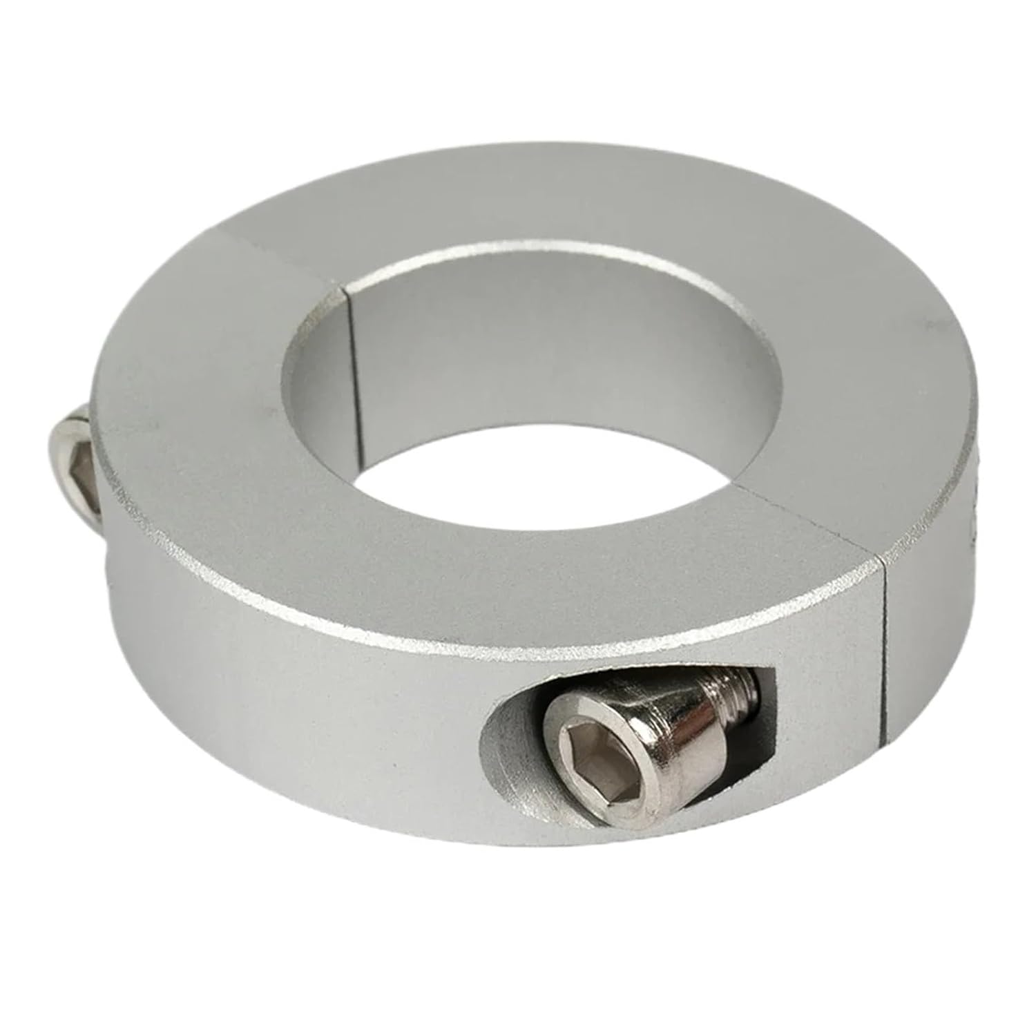 Solid Shaft Collars 2pcs Clamp Collar Double Split 12mm-38mm Inside Diameter Ring Shaft with Screw Adjustment Locking(35mm)