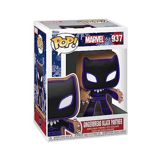 Funko Pop! Marvel: Holiday - Black Panther - Marvel Comics - Cómics Marvel - Figura de Vinilo Coleccionable - Idea de Regalo- Mercancia Oficial - Juguetes para Niños y Adultos - Comic Books Fans