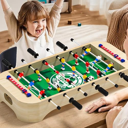 Kickertisch, Tischfußball-Tischfußballspiel, Holz-Desktop-Spiele, Fußball-Brettspiele, Kinderfußball-Fußballspiel, Fußball-Brettspiel Für Thanksgiving, Weihnachten, Geburtstage – Bild 4