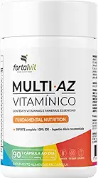 Multi.AZ Fundamental Nutrition - Longa Duração: 3 Meses de Uso, 19 Vitaminas e Minerais Essenciais, Multivitamínico 90 Cápsulas - Polivitaminico Completo, Fortalvit