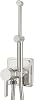 Brushed Gold Handheld Warm Water Bidet Sprayer Mounted on the Wall, Concealed Hot and Cold Bidet Sprayer with Mixing Valve for Toilet