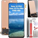 YHX-OU 6.67" LCD Display per Xiaomi Redmi Note 10 PRO 4G/Redmi Note 11 PRO+ 5G Schermo Touch Screen Digitizer Assemblea E Strumenti di Installazione(Nero)