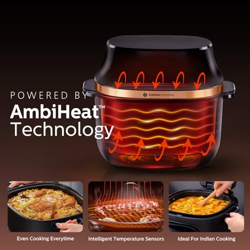 Image of Philips OneChef 6L Smart All in One Cooking Device | 33-in-1 Functions (Air Fryer Oven, Stir Fry, Steam, Boil, Curry, Keep Warm & More) | AmbiHeat Technology Perfect for Indian Recipes & Biryani
