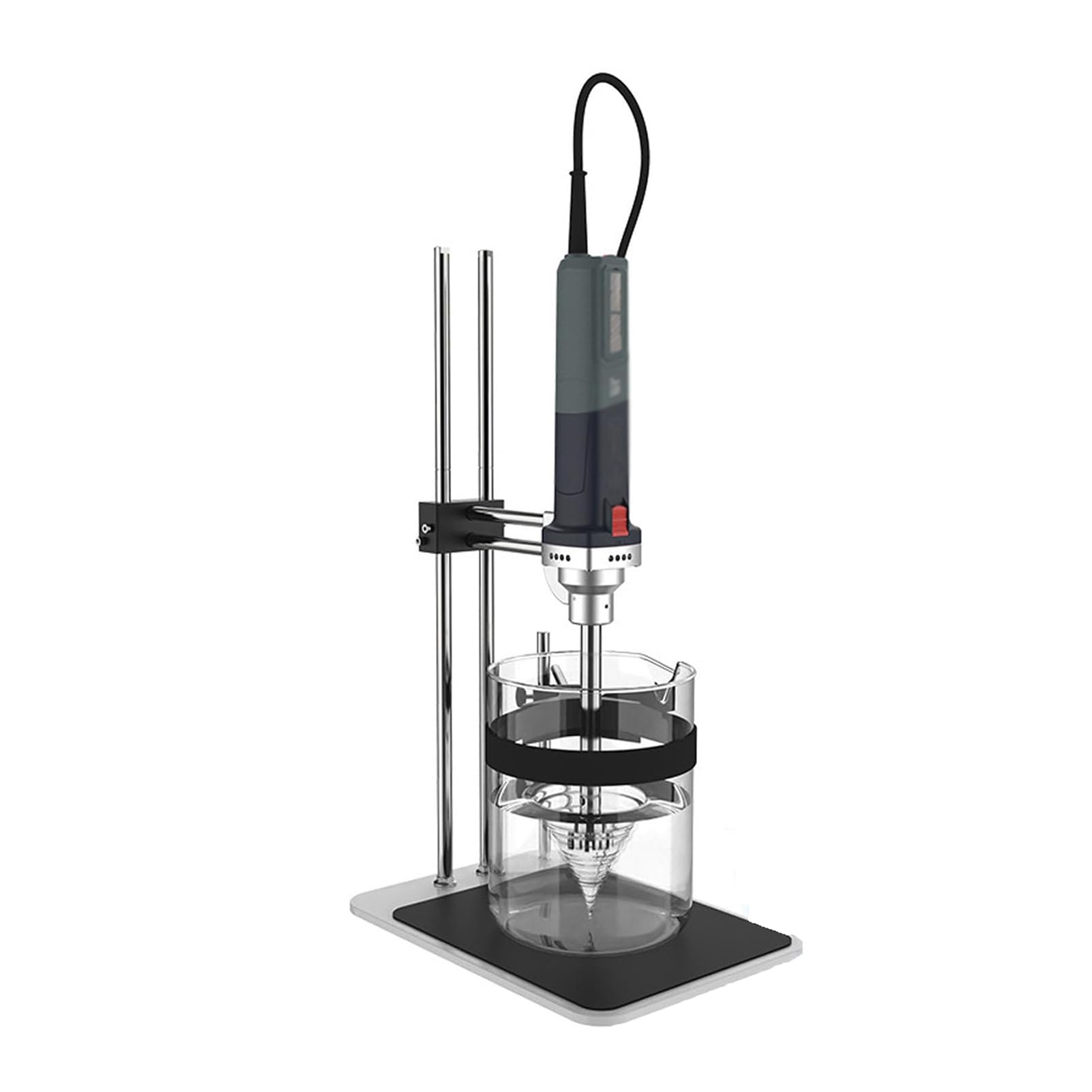 Homogeneizador de alta velocidad: emulsionante dispersante de laboratorio con cabezales de trabajo desmontables y control de 6 velocidades para homogeneización y mezcla de células