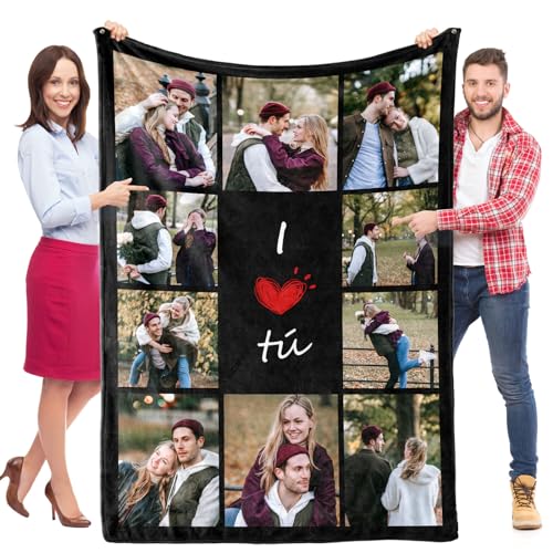 Bulaient Regalos Personalizados De Cumpleaños Y Navidad Para Parejas, Manta Personalizada Con Foto Y Texto, Regalo Original Para Bodas, San Valentín, Cumpleaños, Navidad Bulaient Regalos Personalizados De Cumpleaños Y Navidad Para Parejas, Manta Personalizada Con Foto Y Texto, Regalo Original Para Bodas, San Valentín, Cumpleaños, Navidad