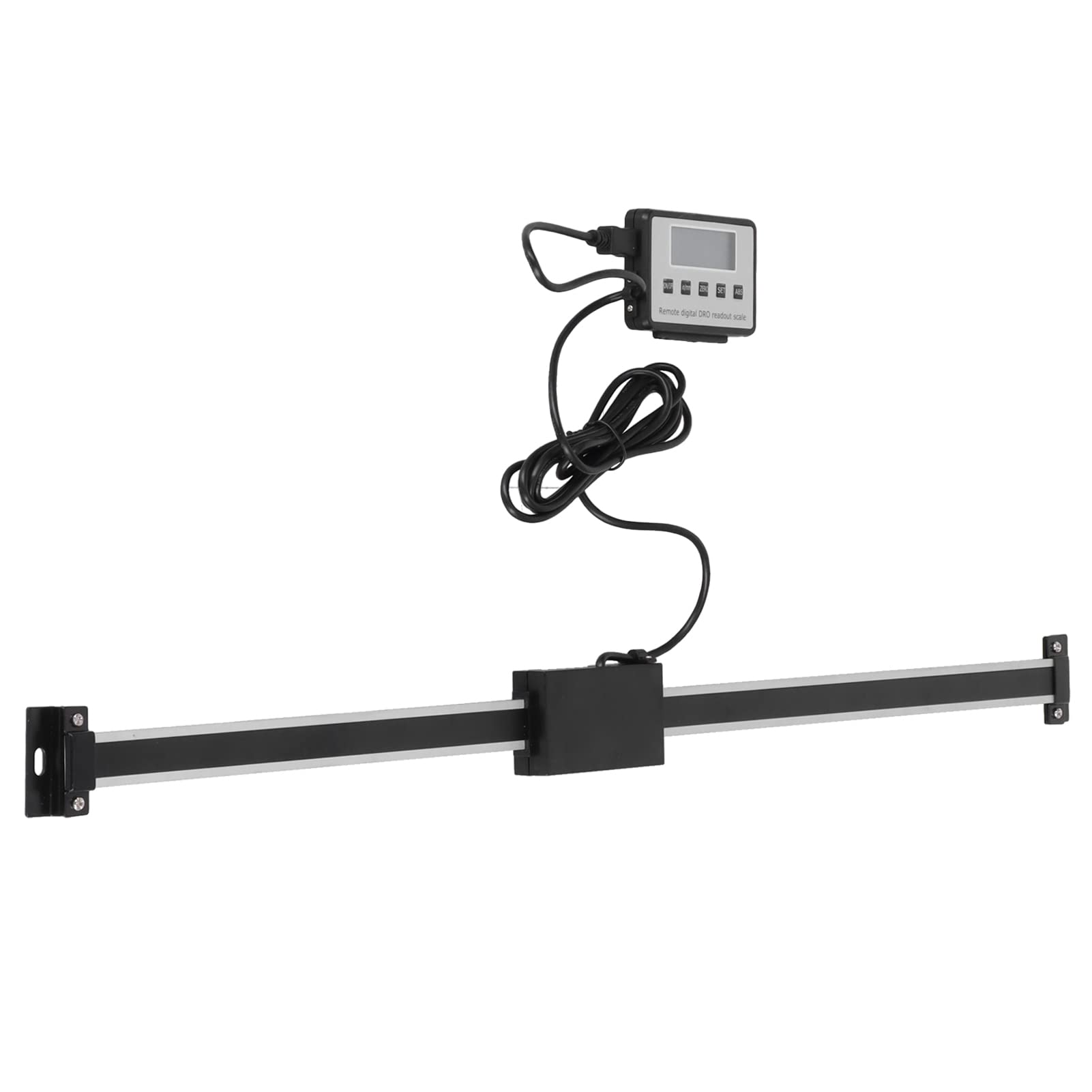 YWBL-WH Visualizzatore Digitale DRO con Display LCD Digitale e Scala Lineare Ad Alta Precisione con Risoluzione di 0,01 Mm e Supporto Magnetico per Fresatrici e torni. (0-500 mm)