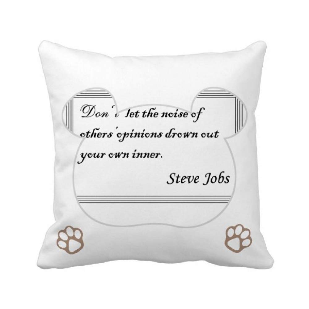 Housse de coussin Bear Don't Let Others' Opinions pour relooker un salon facilement
