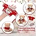 HyDren 2 Pcs Bear Stuffed Animals with 4 Removable Christmas Doll Clothes 14 Inch Plush Bear with Sweaters Home Decorations for DIY Doll Accessories (Lovely,Classic)