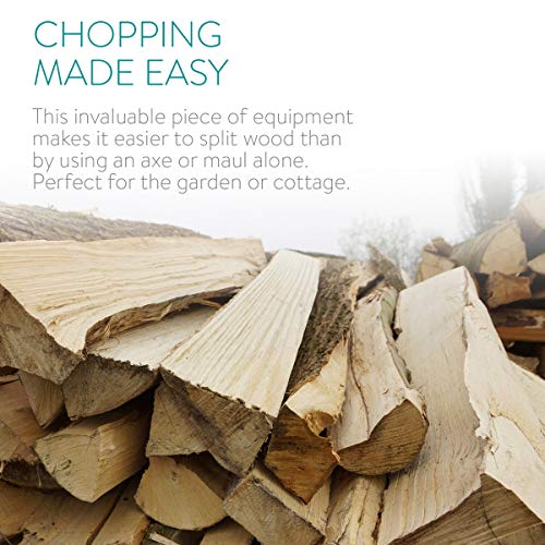 Foto von Navaris Aluminium Spaltkeil 2000g - 28x7,5x6cm - gerade Keilform - Holz Spaltkeil für z. B. Kaminholz - Alu Massivkeil Holzspaltkeil - Fällkeil