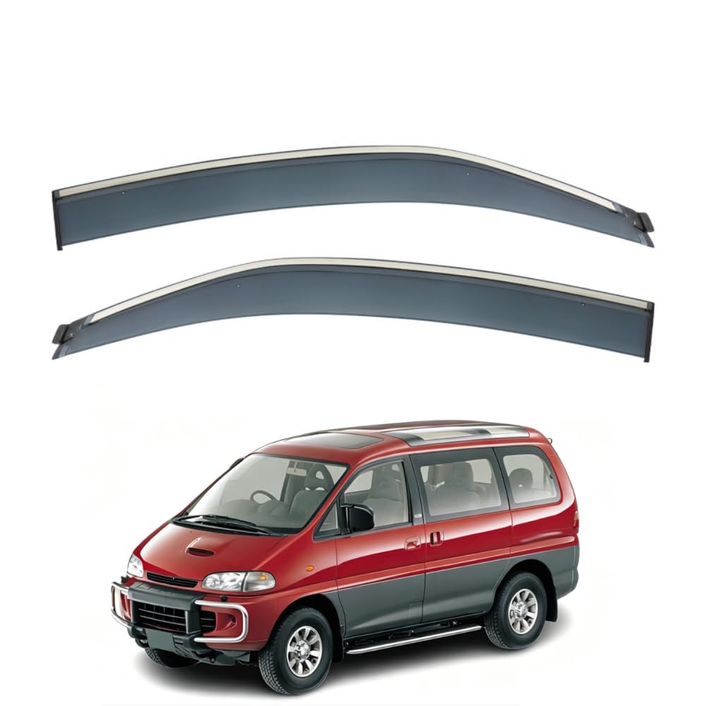 QOEMRHELT 2pc Set In-Channel Wind Deflectors, for L400 1994-2007 Window Visors Rain Guards Vent Visors Rain & Sun Protection,Car Accessories