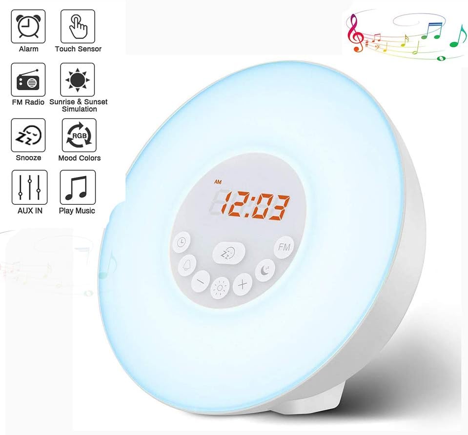 simulatori di alba di terapia della luce