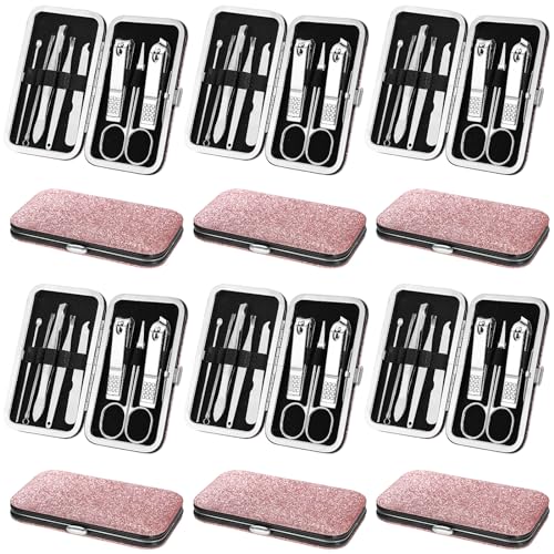 Soin des ongles net lot de 12 ensembles de manucure anti-casse en acier inoxydable