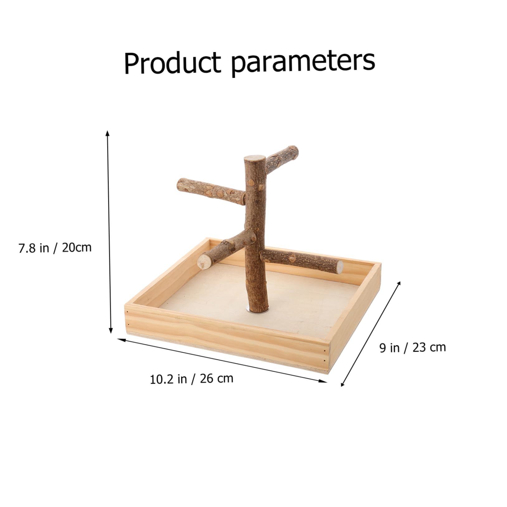 TOYANDONA Soporte De Juego para Loros Soporte para Perchas De Pájaros De Madera Pequeña Estación De Entrenamiento para Pájaros Gimnasio De Juego para Aves Pequeñas
