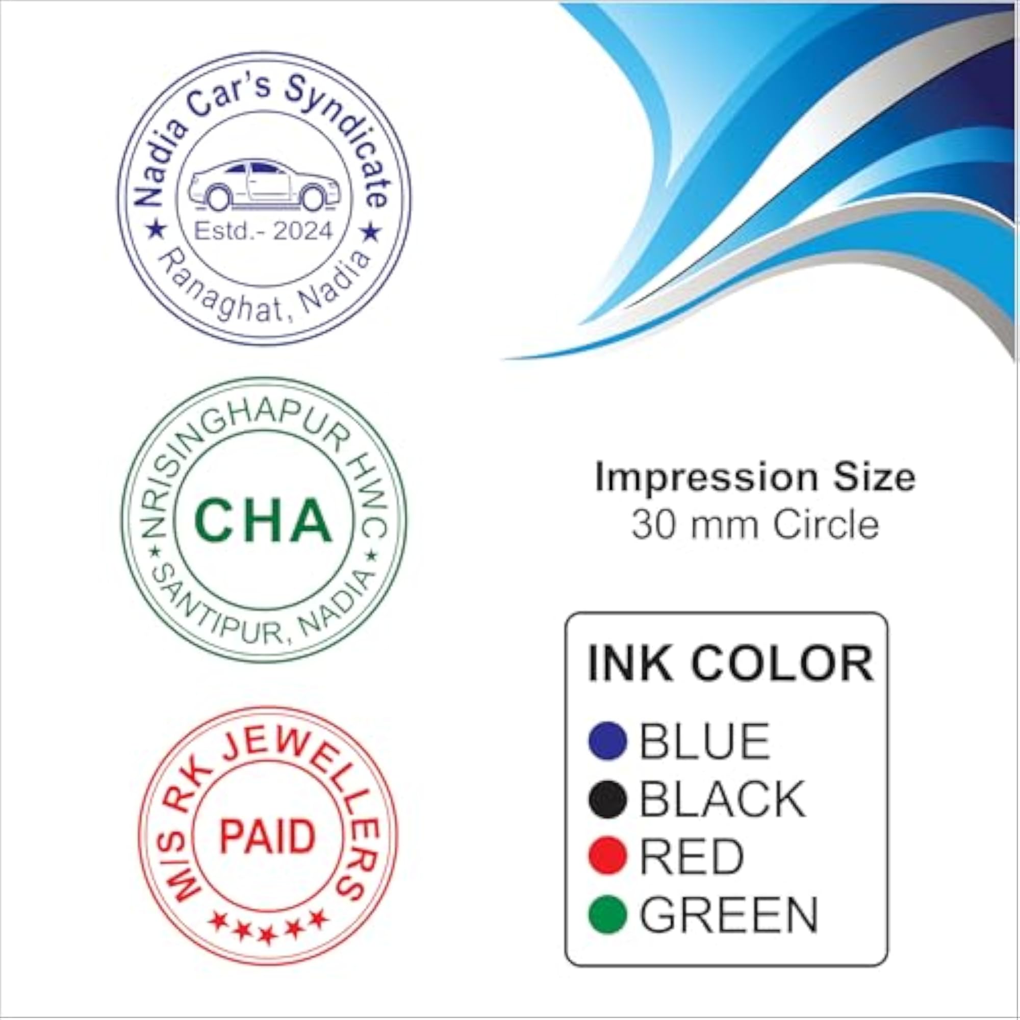 RG Pre-Ink-Stamp Professional Rubber Stamp