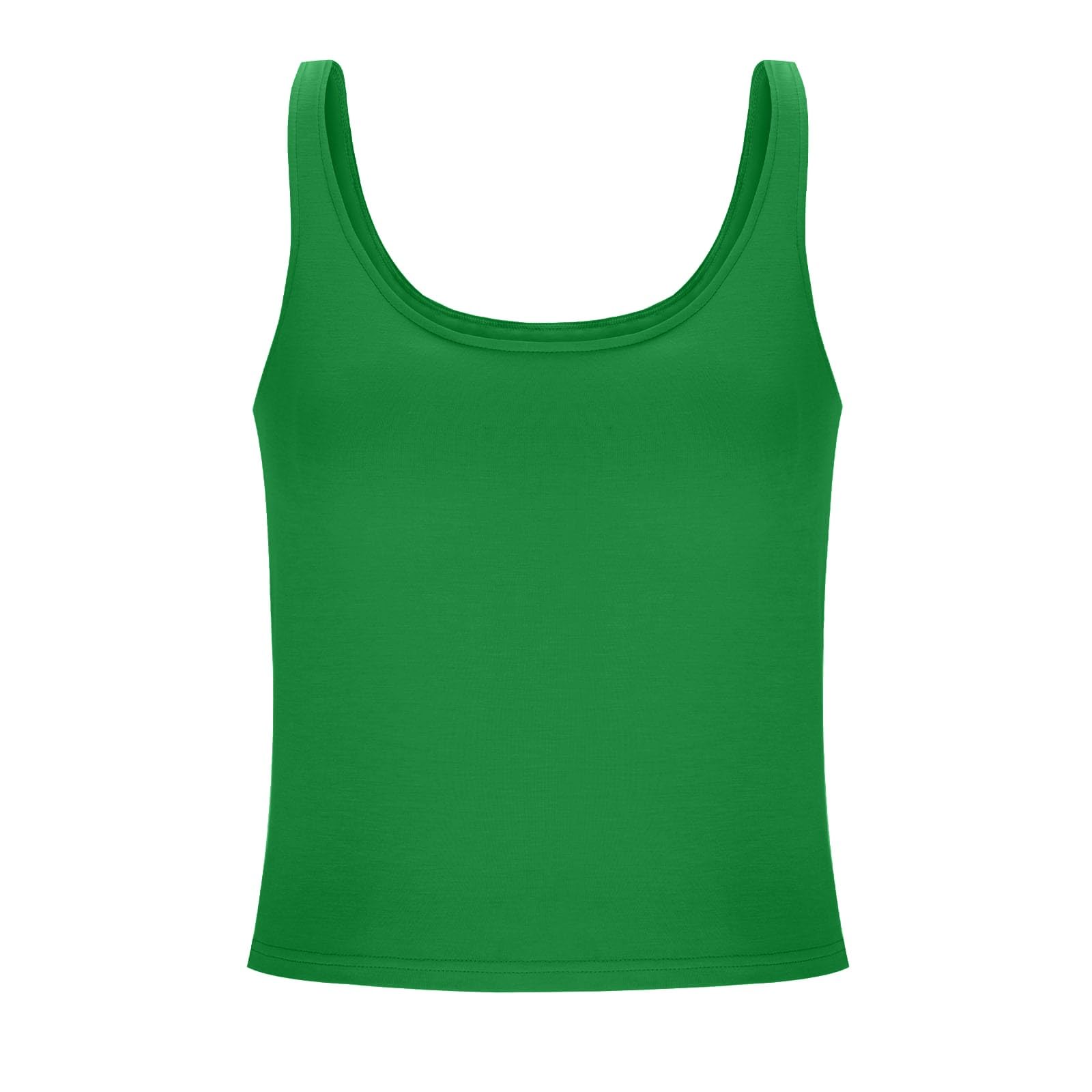 Camisola Tops para Mujer UK Soporte Levantamiento Algodón Sujetador Incorporado Cuello Cuadrado Chaleco Cami Correa Luz Agregar Acolchado Sin Mangas Tiras Yoga Ajuste Seco Moda Casual Gimnasio
