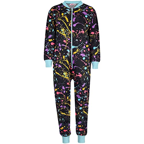 Pijama todo en uno A2Z 4 Kids para niños con estampado de chapoteo de 5 a 13 años