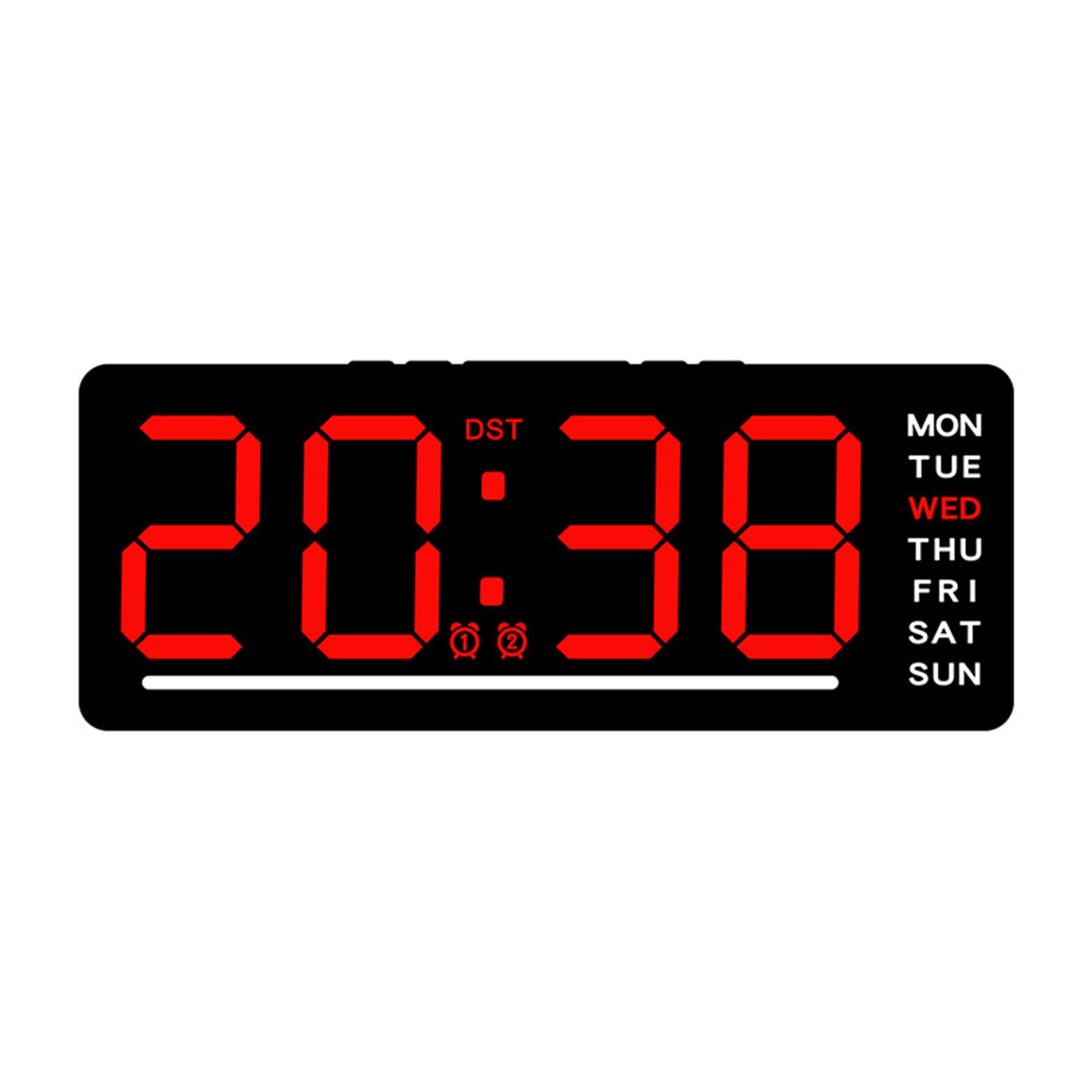 Msioytog Modern Digital Alarm Clock with DC5V1A or Battery Power Option Alarm Clock for Bedrooms Offices and Kitchens Timekeeping Snoozes Function