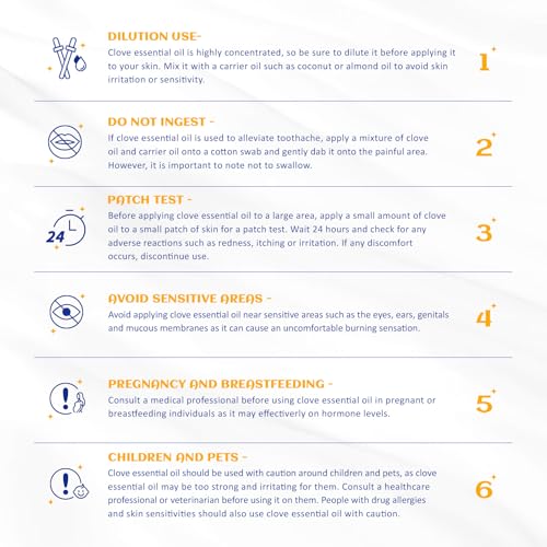 Image of HIQILI 100ML Clove Oil for Teeth and Gums, Tooth Aches, Spray, Aromatherapy, 100% Pure Natural - 3.38 Fl Oz