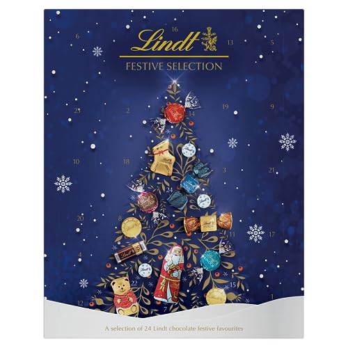 Lindt Festive Selection Advent Calendar 2023 | Large 296 g | A Selection of 24 Lindt Chocolate festive favourites for Him and Her