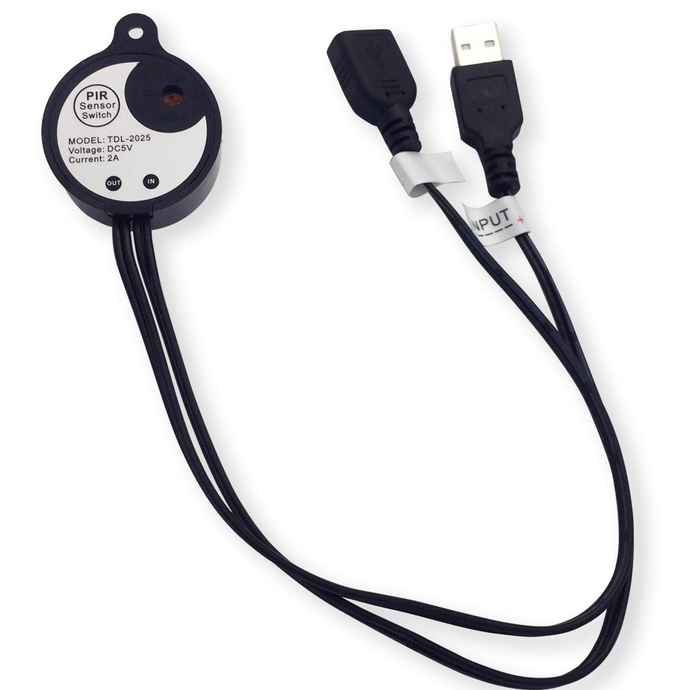 USB 5V 5V-12V Light Sensor Switch Lighting Activated Photoswitch Light Sensing Automatic Switch for Car Ambient Light LED Strip Light Camera Motor (Night -ON ; Day -Off, Black)