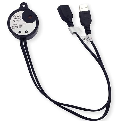 USB 5V 5V-12V Light Sensor Switch Lighting Activated Photoswitch Light Sensing Automatic Switch for Car Ambient Light LED Strip Light Camera Motor (Day -ON ; Night -Off, Black)