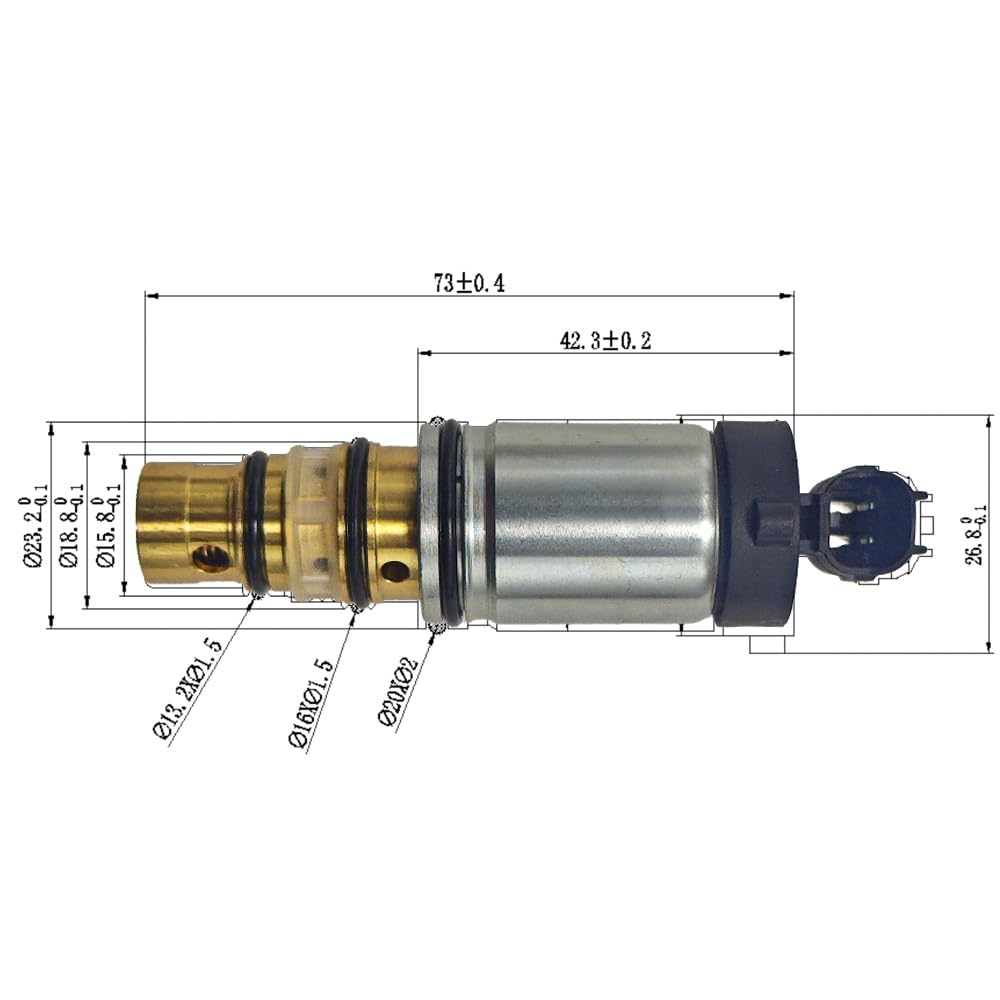 Electrovanne climatisation‌ Électrovanne commande électronique pour compresseur climatisation voiture, pour DISCOVERY 4 LR061463
