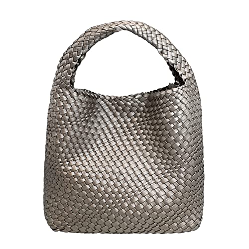 Ps Petite Simone Woven Tote Bag For Women Handbags For Women Woven Bag Summer Purses For Women 2023 Hazel #TOP25