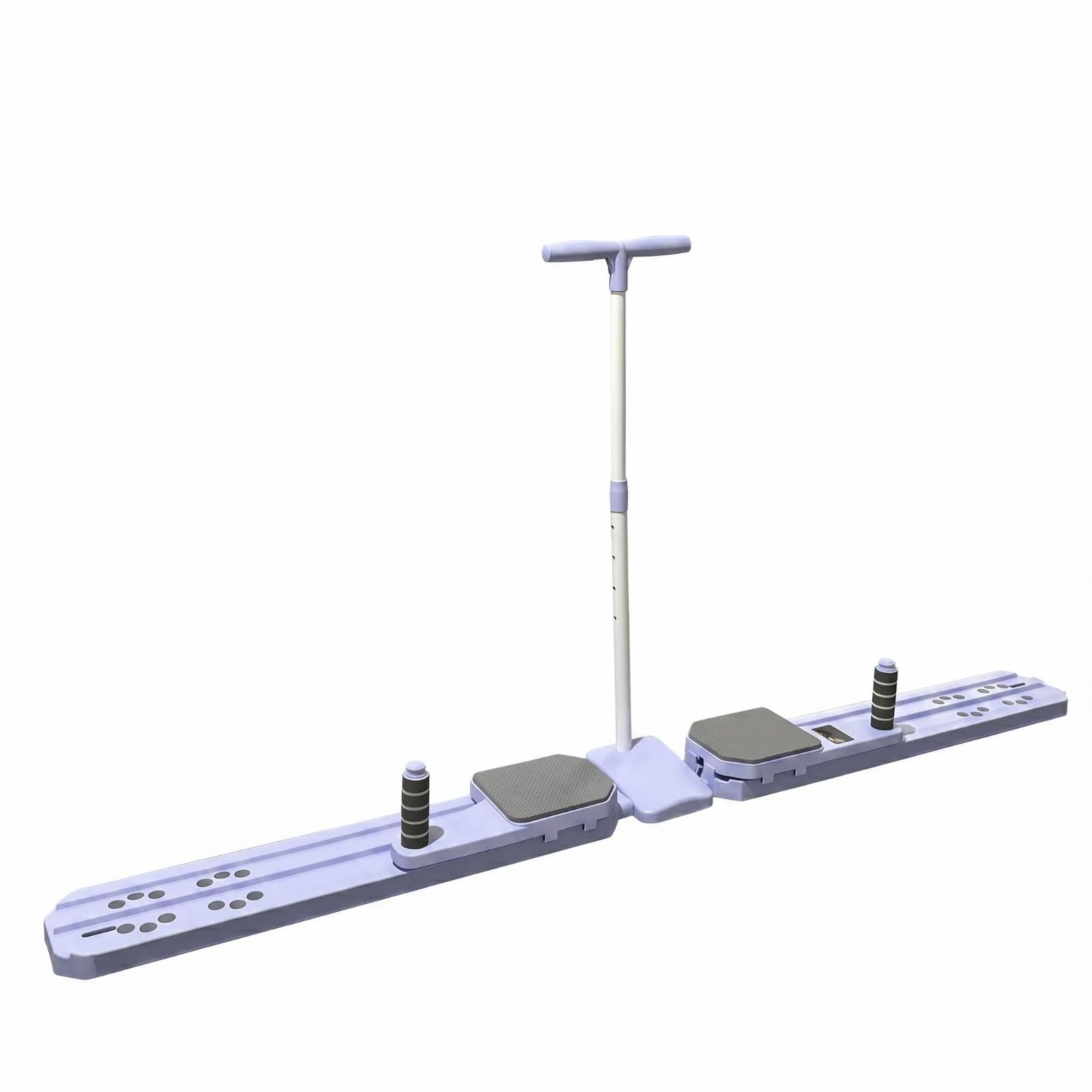 Automatic Rebound Ab Board Non-Slip Foot Pads Split Ab Roller Board Resistance Bands Home Abs Instructor, Purple, Gen 2 Handrail | Ski Machines | Cardio Equipment | Fitness Running & Yoga-image-44