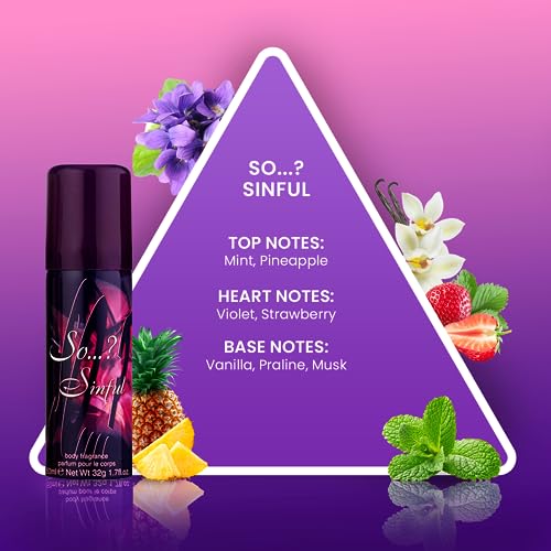 So…? Womens Mini Galore Body Mist Body Spray Fragrance Gift Set 4 x 50ml - Image 4