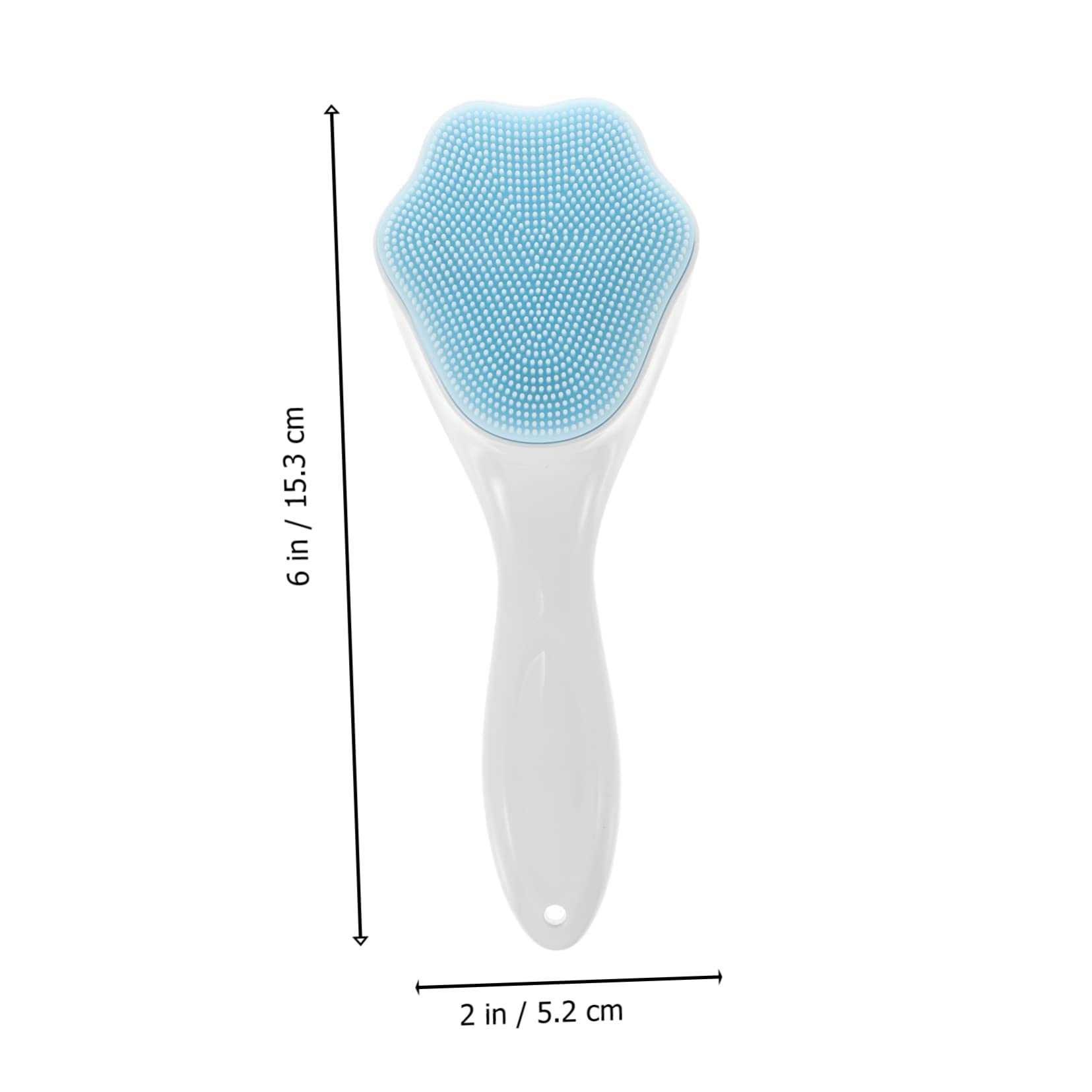 PartyKindom Long Handle Silicone Facial Brush Cat Paw Gentle and Safe Cleansing Tool for Skin Care