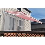 ALEKO FAB10X8REDWT05 Retractable Awning Fabric Replacement 10 x 8 Feet Red and White Striped - Image 4