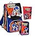 PRESTIGE & DELUXE Zaino Scuola Estensibile Sonic Prime Final Battle + astuccio 3 piani + Agenda 2023/2024 + orologio digitale Sonic con set scrittura bicchiere portapenne e penna colorata